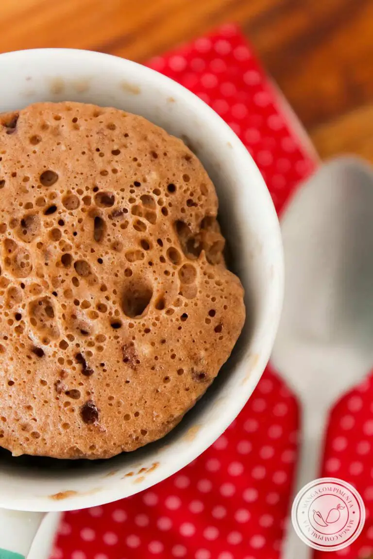 Bolo De Caneca De Chocolate De Micro Ondas Manga Pimenta