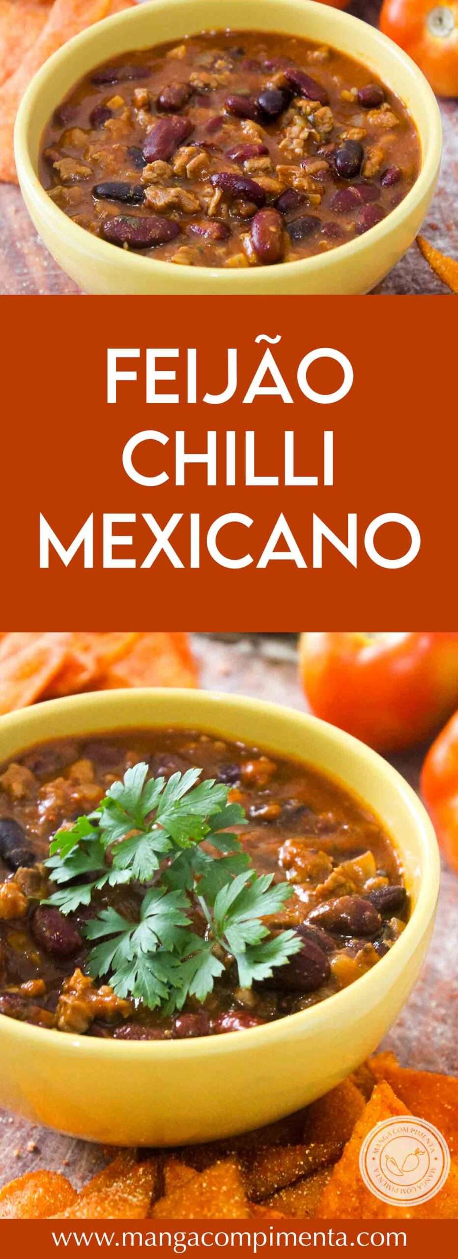 Receita de Chilli com Carne e Feijões Mexicanos - tenha um jantar com pratos calientes do México.