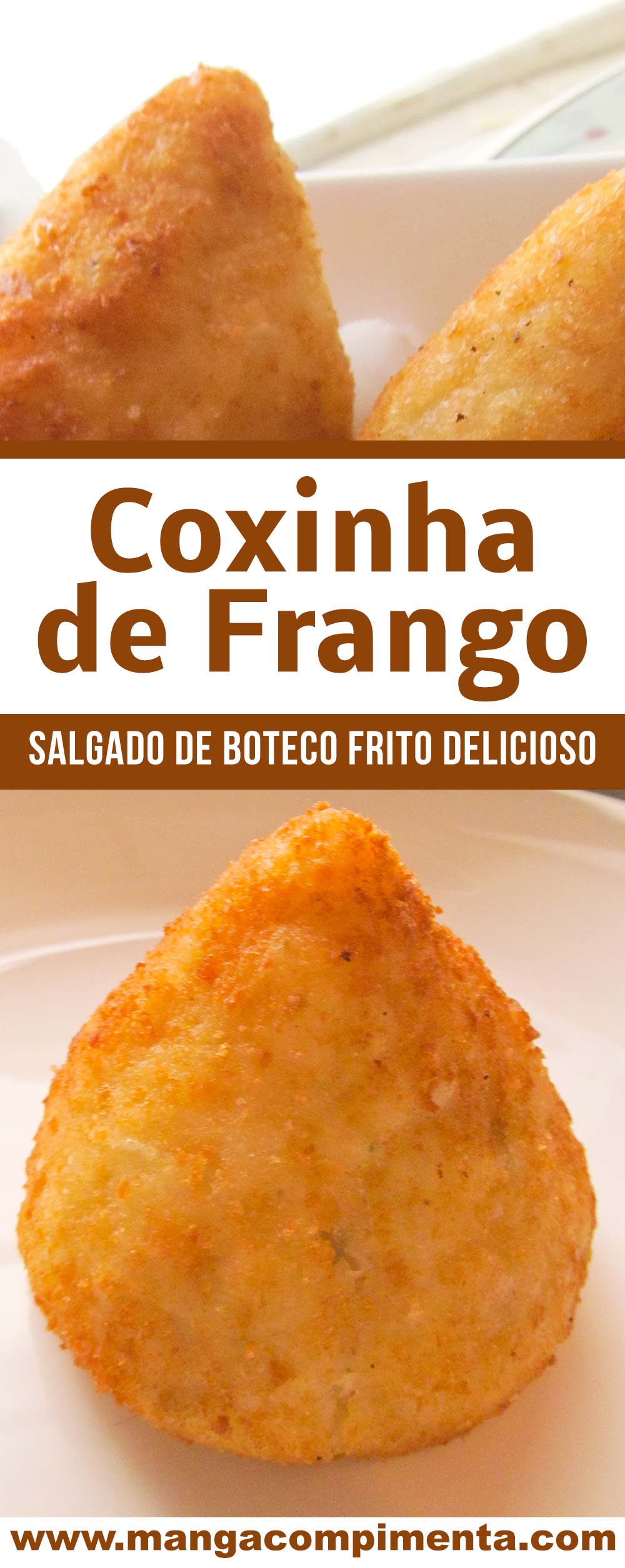 Coxinha de Frango - um petisco de boteco delicioso para beliscar!