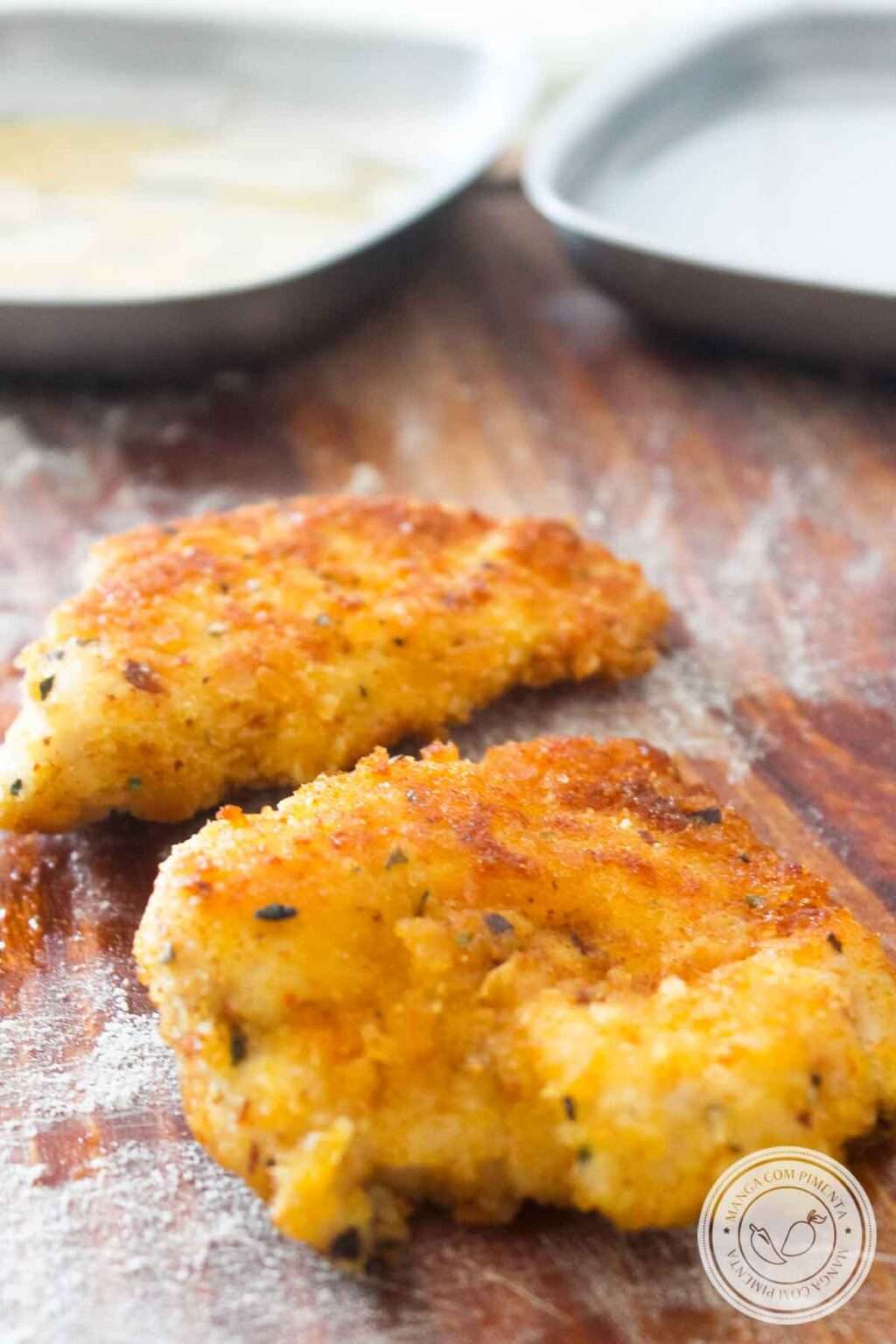 Frango à Milanesa - Manga com Pimenta
