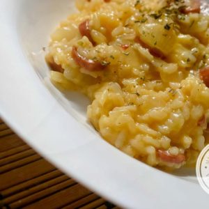 Risoto de Calabresa | Receita com sabor italiano - Manga com Pimenta