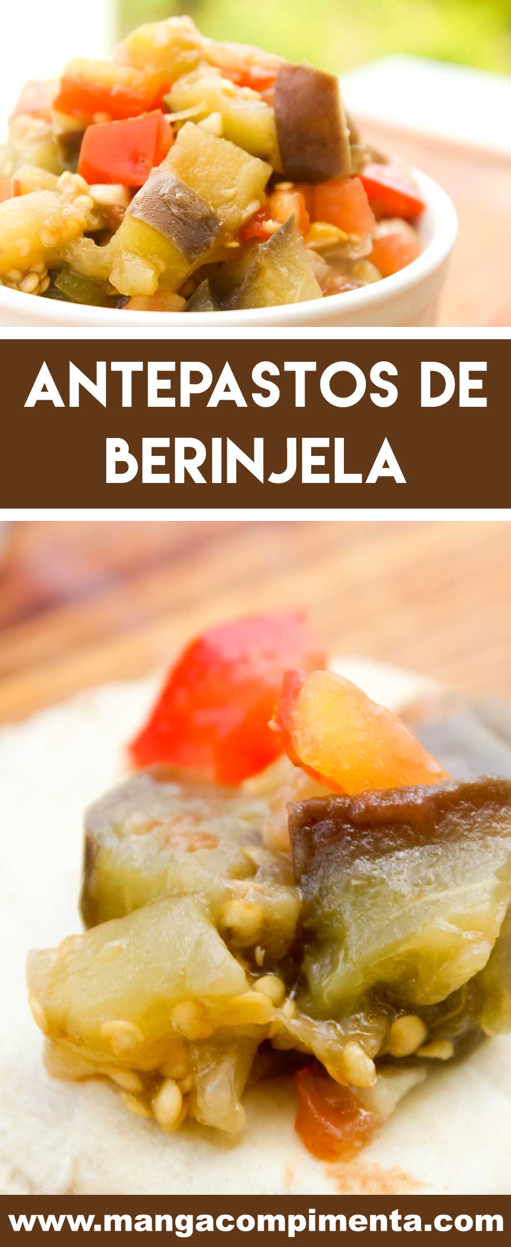 Receita de Antepastos de Berinjela - um prato nutritivo e delicioso para ter sempre na geladeira.