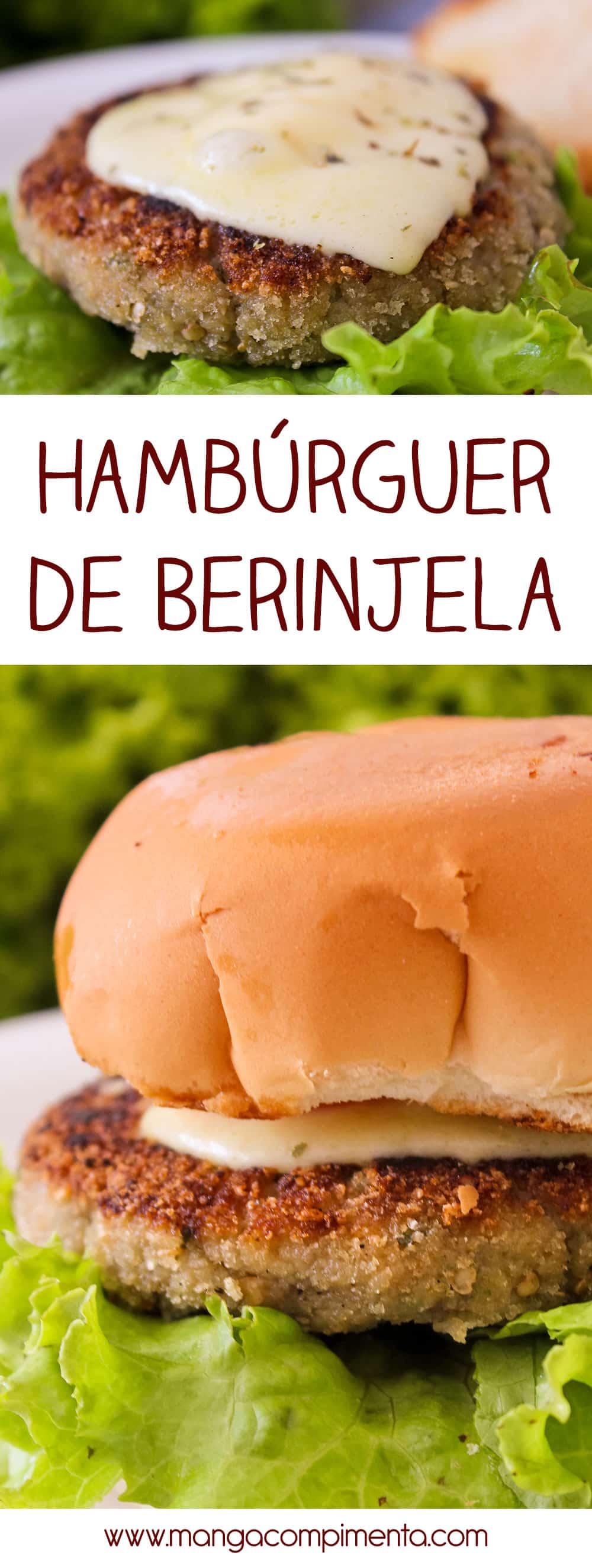 Hambúrguer de Berinjela - Para um lanche vegetariano cheio de sabor!
