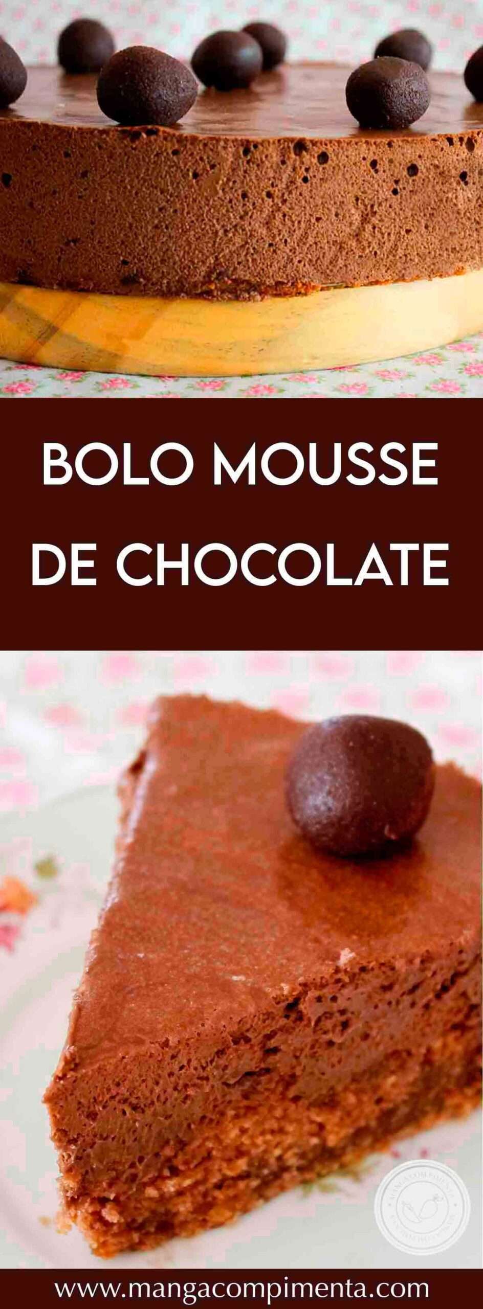 Receita de Bolo Mousse de Chocolate - prepare uma sobremesa deliciosa para o almoço de páscoa.