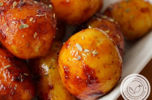 Batatas Carameladas - para acompanhar um assado no Natal ou Ano Novo. 