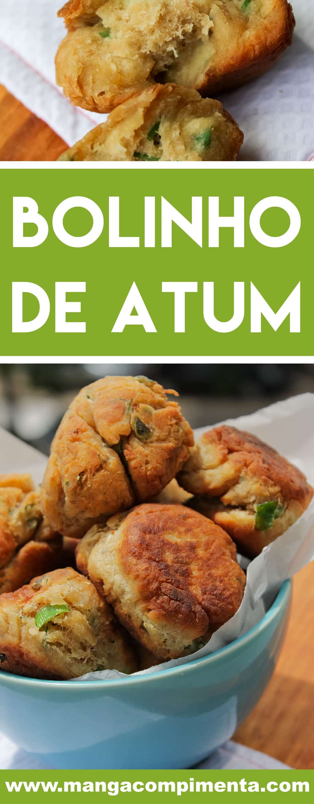 Receita de Bolinho de Atum - prepare um delicioso petisco ou sirva no almoço com saladinha verde.