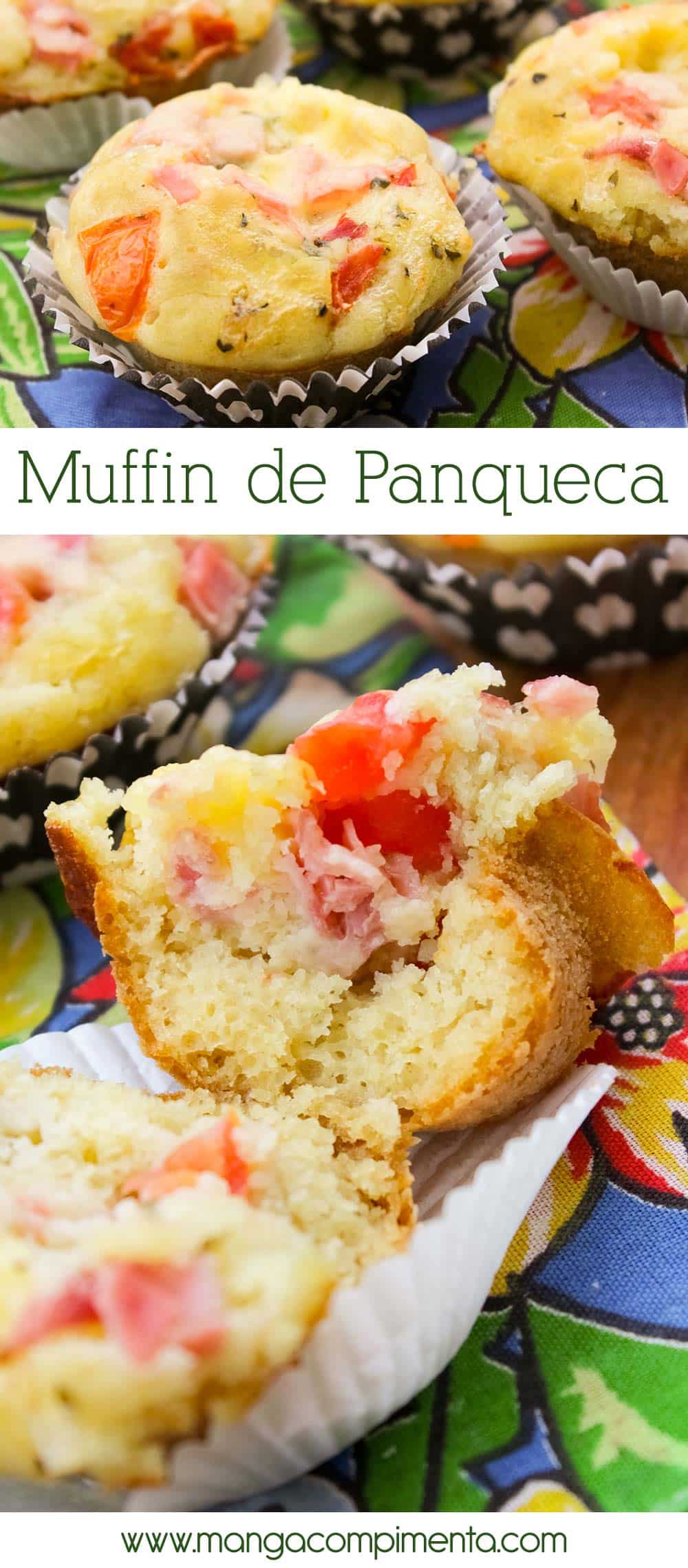 Muffin de Panqueca - Salgado para o lanche da tarde!