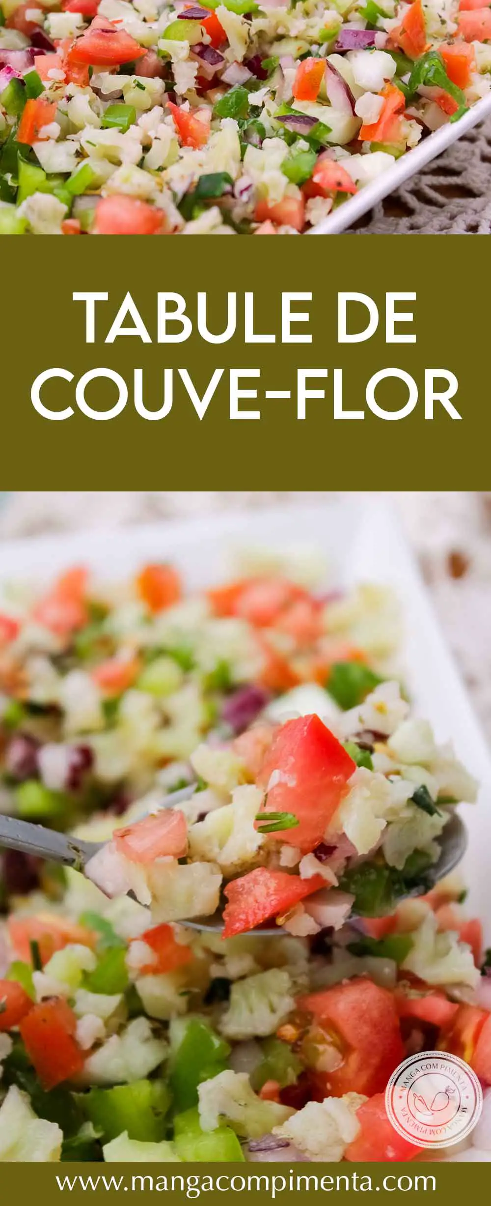 Receita de Tabule de Couve-flor - prepare para servir no almoço em dias quentes.