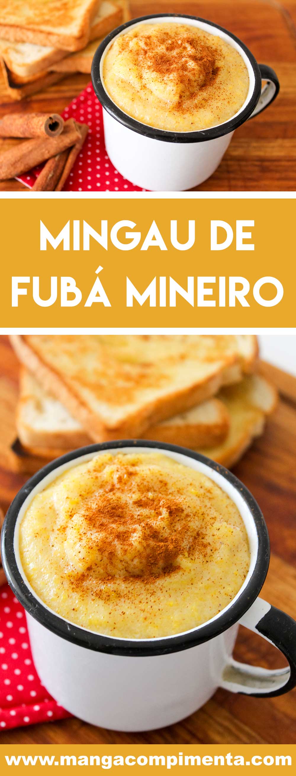 Receita de Mingau de Fubá Mineiro - prepare para os dias frios ou para servir nas festas Junina ou Julina.