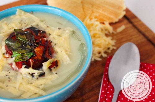 Receita de Sopa Creme de Couve-Flor com Batata - um prato delicioso para aquecer o corpo e o coração no inverno!