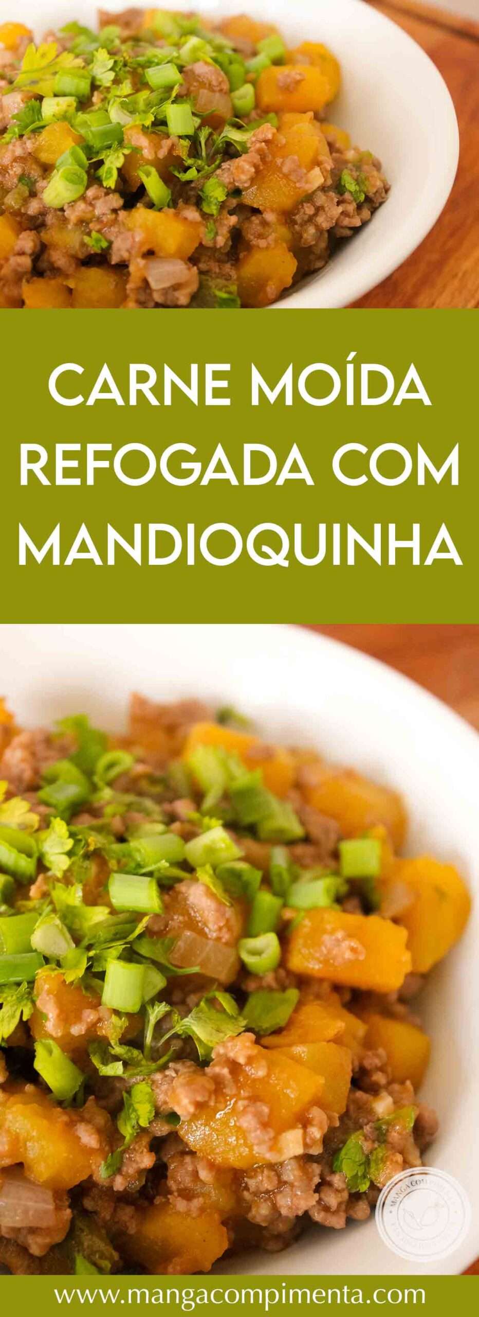 Receita de Carne Moída refogada com Mandioquinha - para um almoço caseiro com sabor de quero mais! 