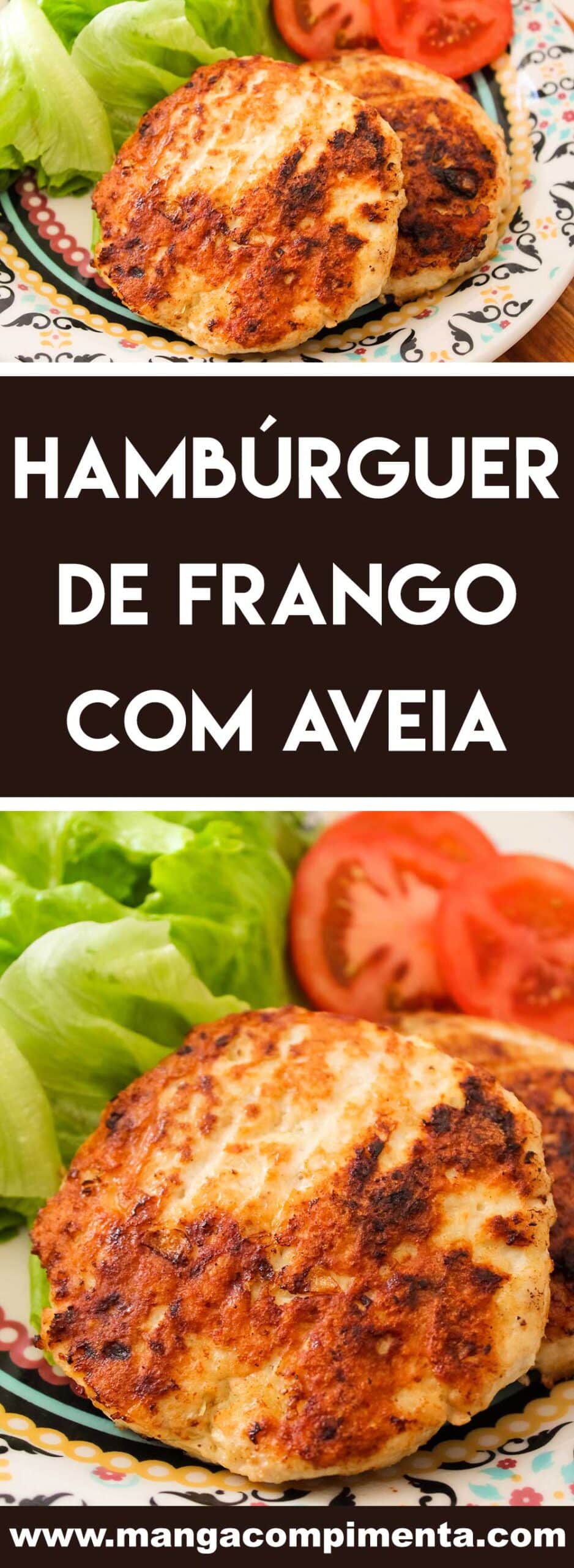 Receita de Hambúrguer de Frango com Aveia - Para um lanche ou almoço saudável durante a semana. 