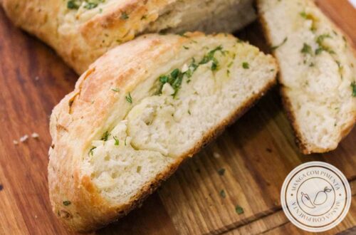 Receita de Pão de Alho e Manteiga Caseiro - prepare para o lanche da tarde ou para acompanhar aquele churrasco delicioso.
