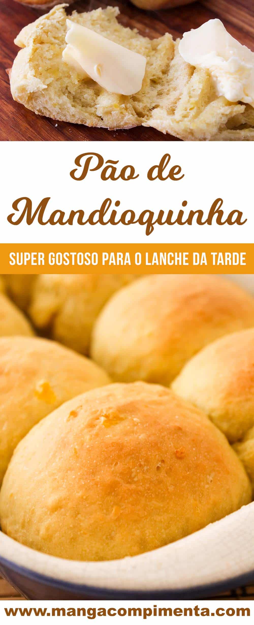 Receita de Pão de Mandioquinha, também conhecida como Batata Baroa ou Batata Salsa - um delicioso pãozinho caseiro para servir no lanche da tarde!