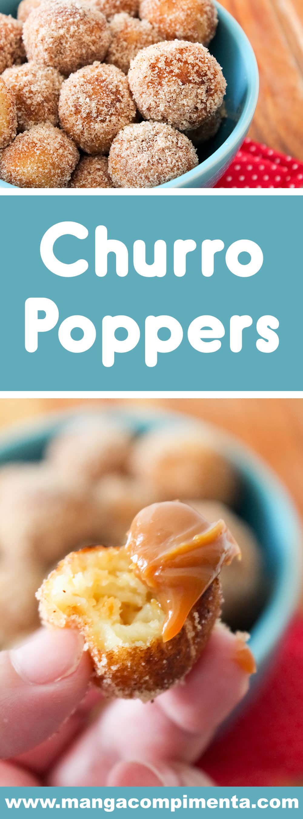 Receita de Churro Poppers - um lanche delicioso para curtir com a família.