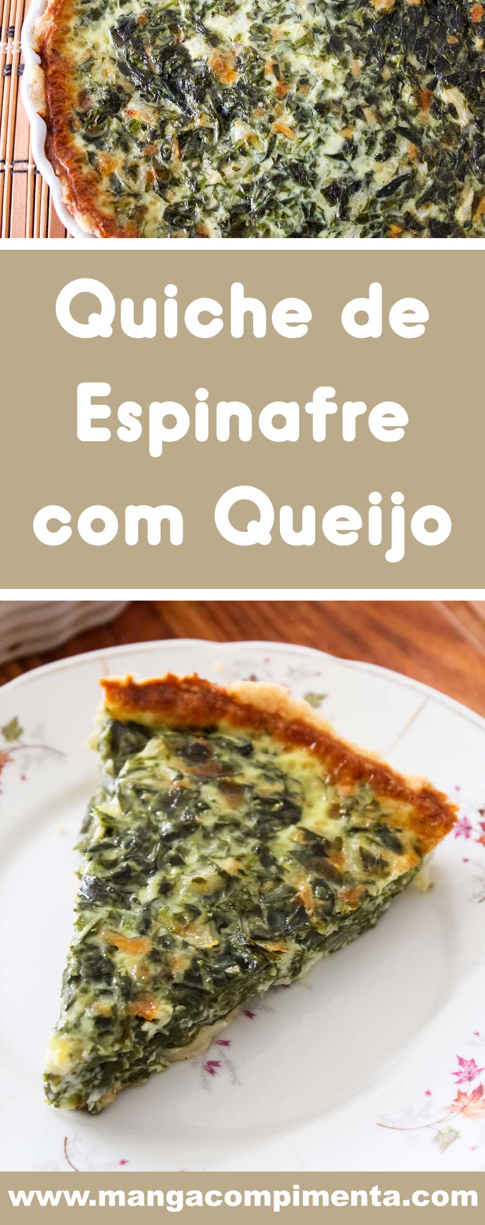 Receita de Quiche de Espinafre com Queijo - prepare um prato delicioso para as datas especiais.