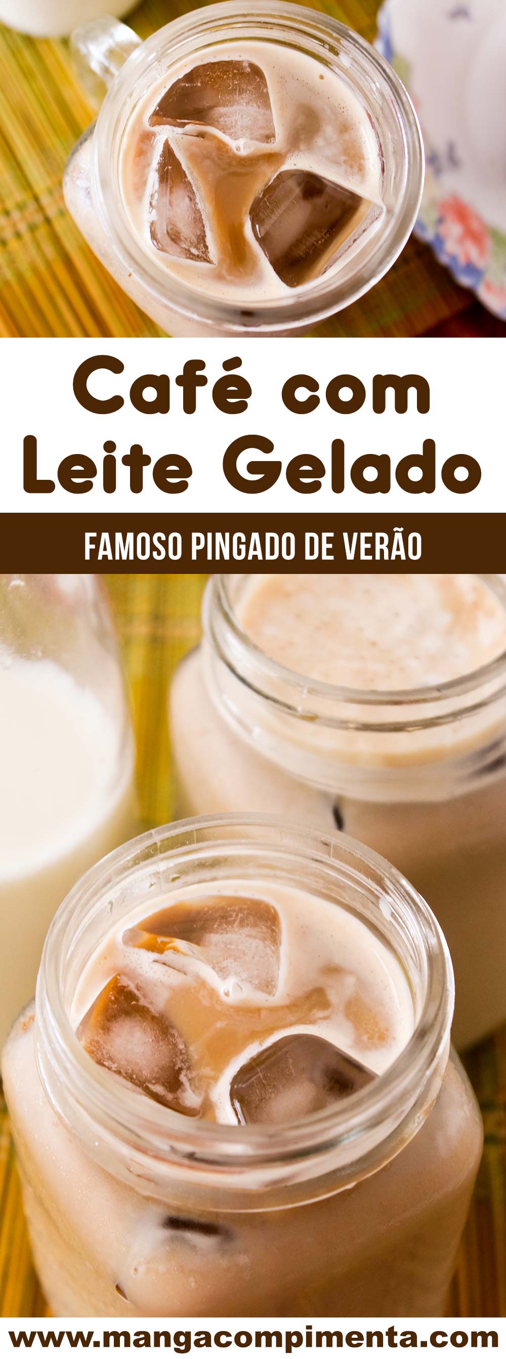 Receita de Café com Leite Gelado - prepare o famoso pingado gelado para os dias quentes!