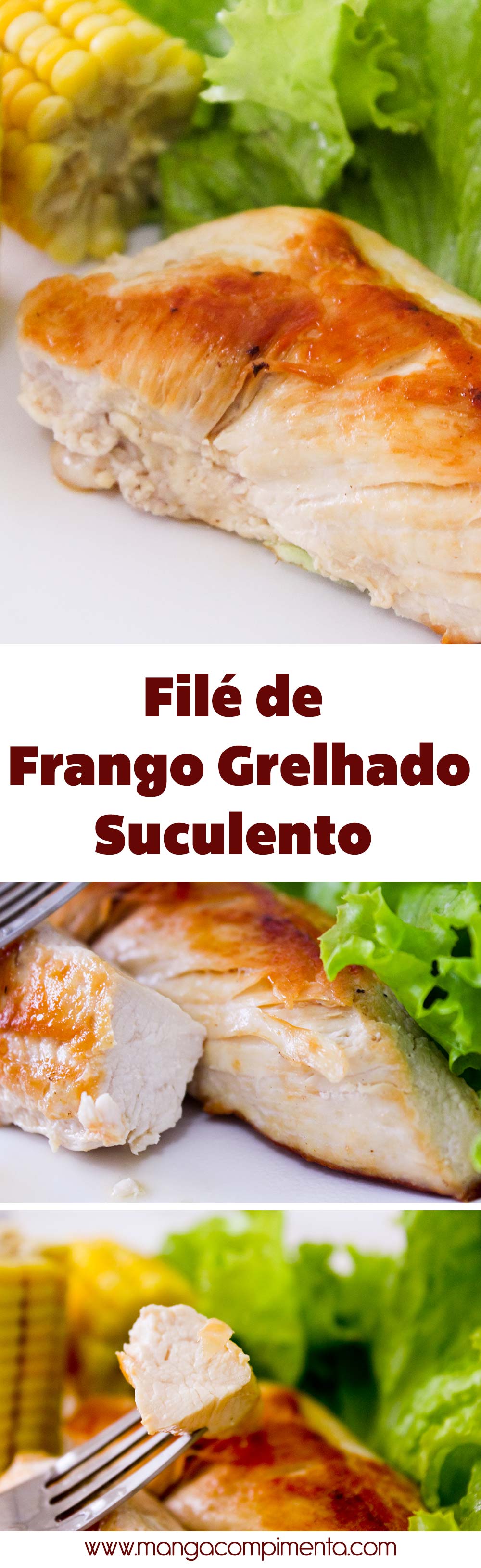 Filé de Frango Grelhado Suculento - para uma refeição saudável, gostosa e rápida durante a semana!