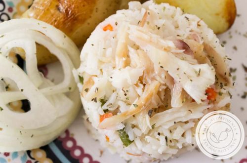 Arroz de Bacalhau Simples - para um almoço caprichado com a família ou em datas comemorativas!