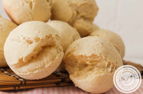 Pão de Mandioca e Polvilho Sem Glúten - Para um lanche delicioso com a família ou para levar na marmita!