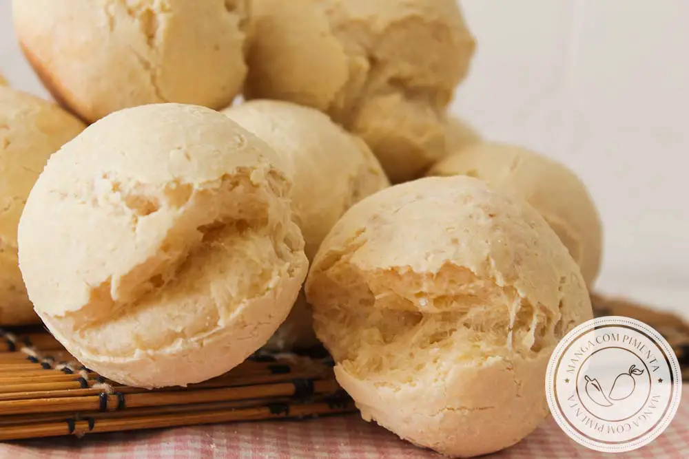 Pão de Mandioca e Polvilho Sem Glúten - Para um lanche delicioso com a família ou para levar na marmita!