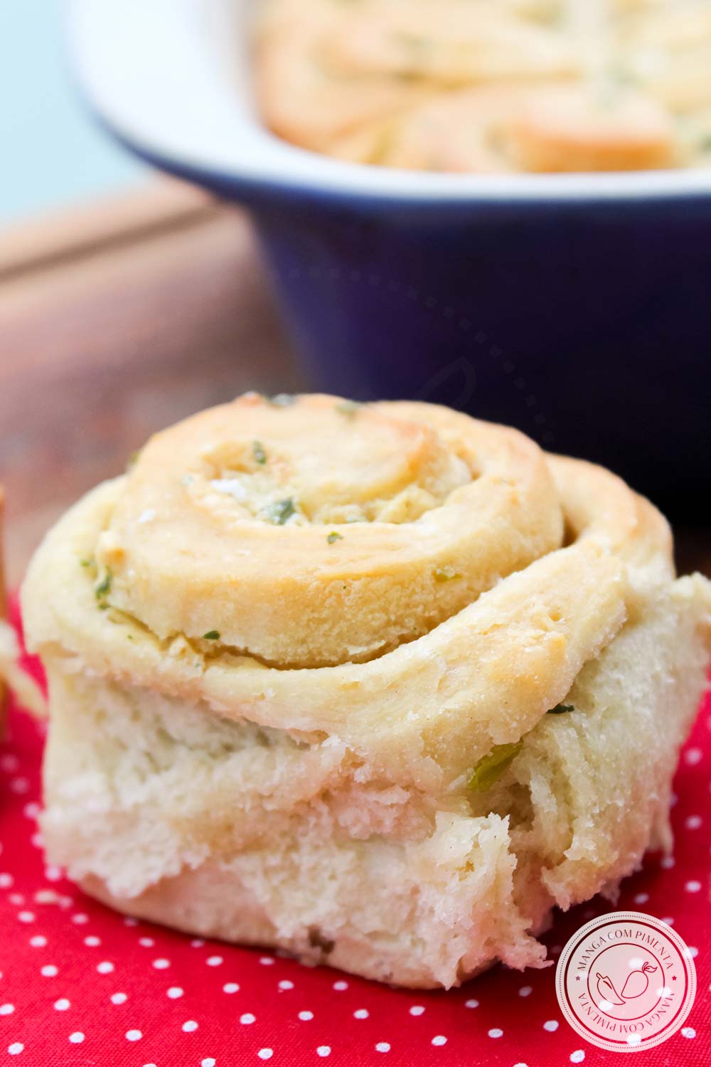 Pão de Alho Rolls - um lanche caseiro delicioso para o final de semana!