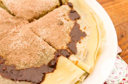 Crepe Francês Recheado com Creme de Chocolate - uma sobremesa para adoçar a vida!