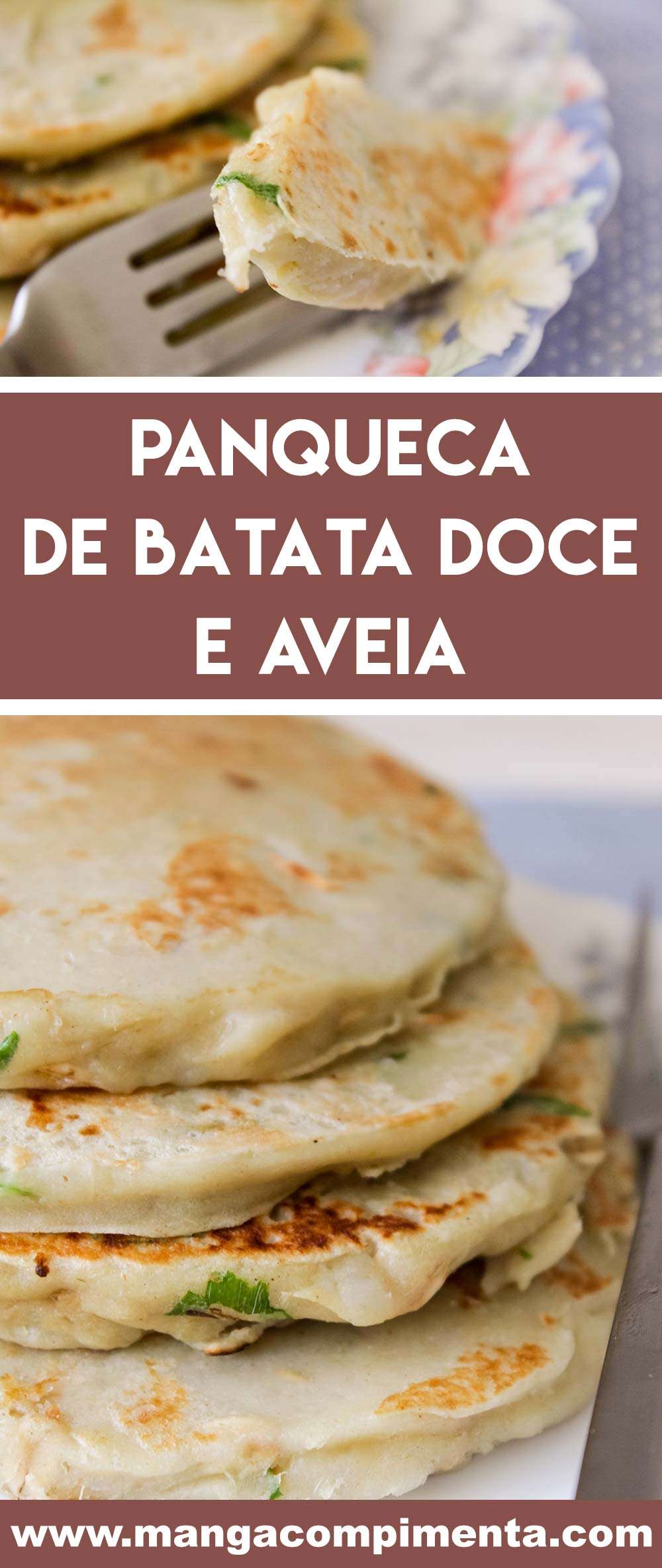Panqueca de Batata Doce e Aveia - prepare um prato leve e diferente para o almoço!