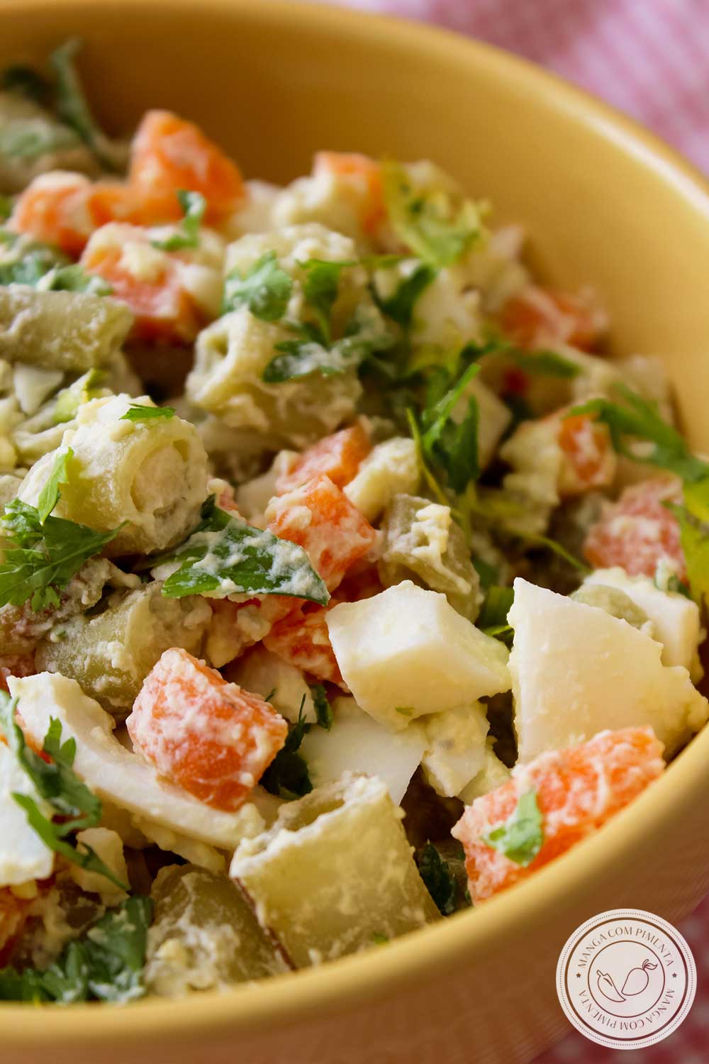 Receita de Salada de Vagem com Ovo e Cenoura - um prato delicioso para o almoço ou jantar da família!