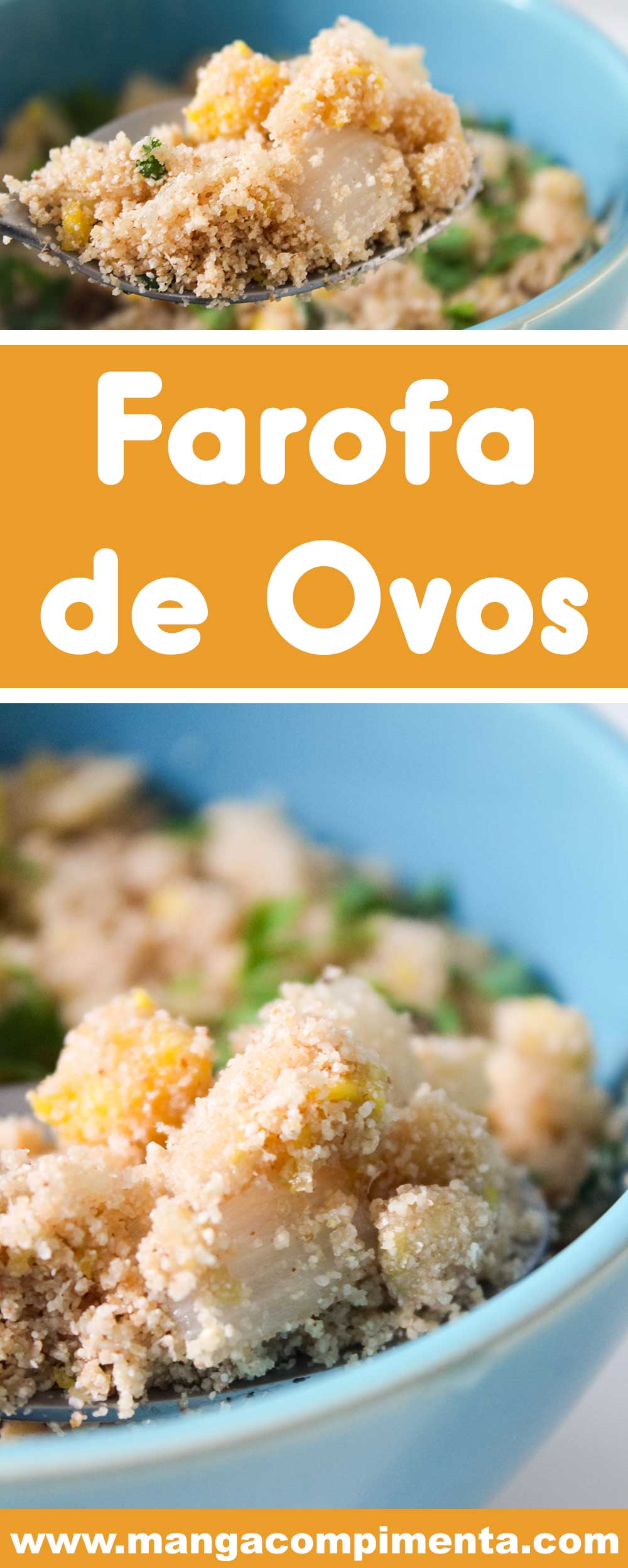 Receita de Farofa de Ovos - um prato barato e super fácil de preparar para a Ceia de Final de Ano.