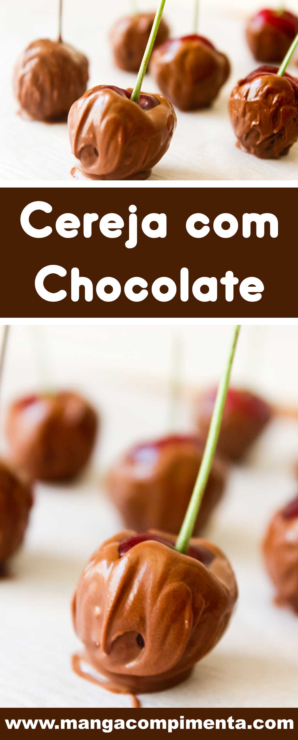 Receita de Cereja com Chocolate - um amor de docinho para presentear a pessoa que você mais ama!