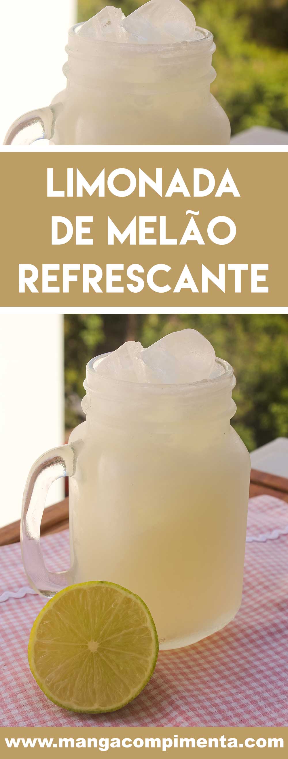 Receita de Limonada de Melão Refrescante - uma bebida nutritiva e gostosa para o verão!