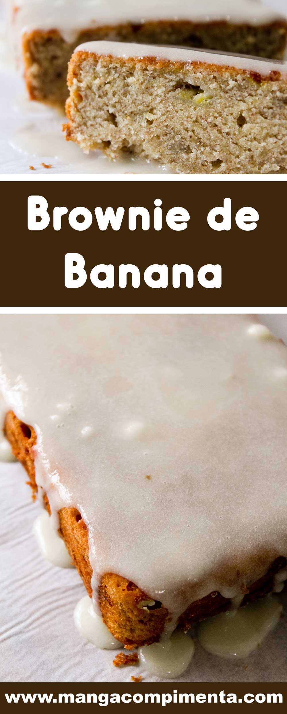 Receita de Brownie de Banana - perfume a sua casa com esse bolo delicioso.