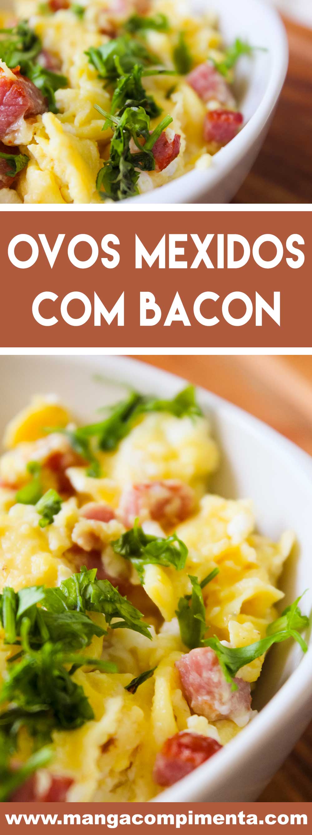 Receita de Ovos Mexidos com Bacon - um prato fácil e delicioso para matar a fome.