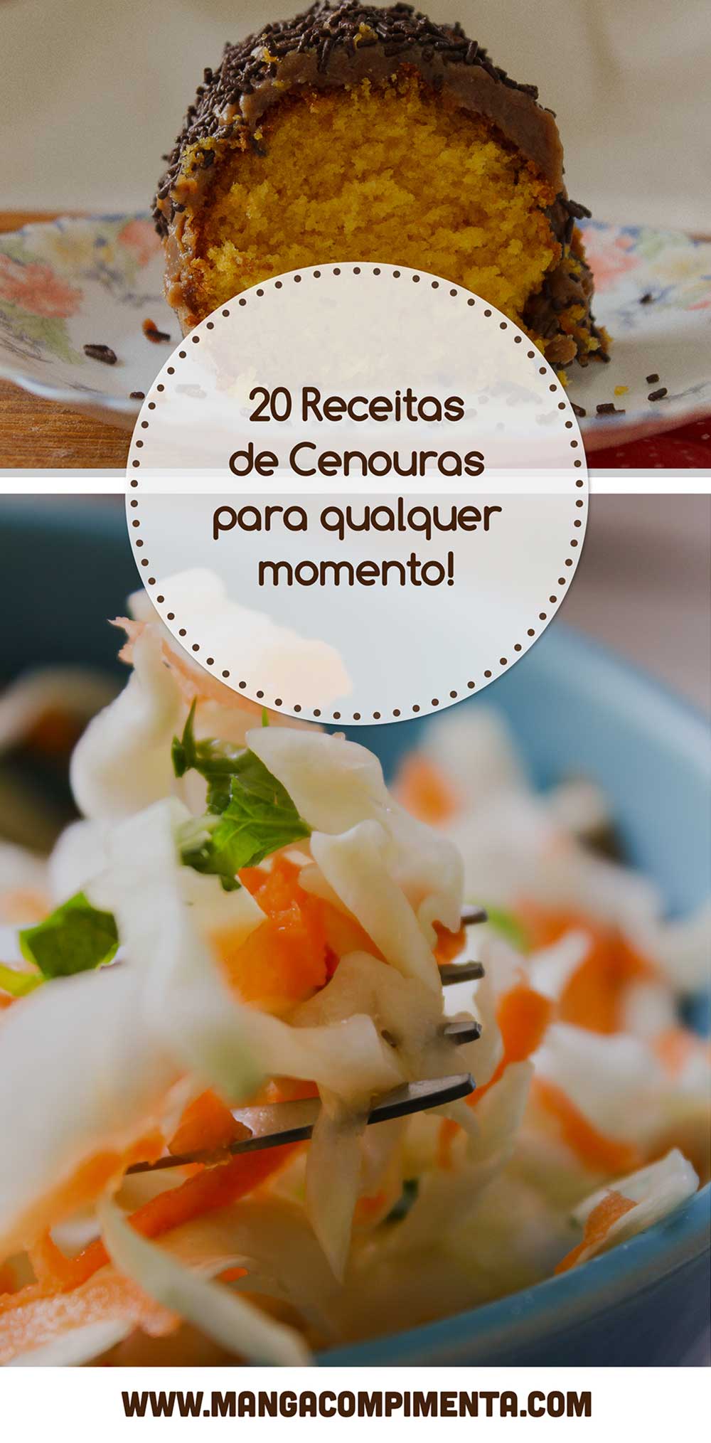 Confira as 20 Receitas de Cenouras para qualquer momento aí na sua casa!