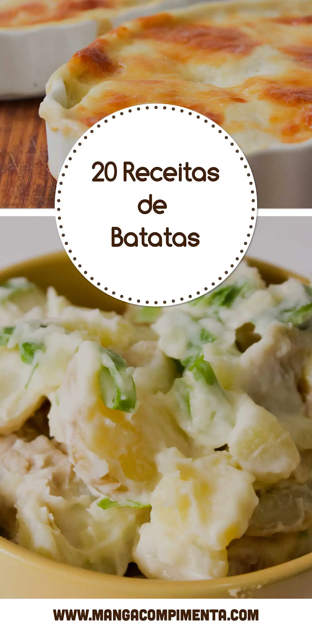 Receita de 20 Receitas de Batata para fazer em casa e servir para a família e amigos!