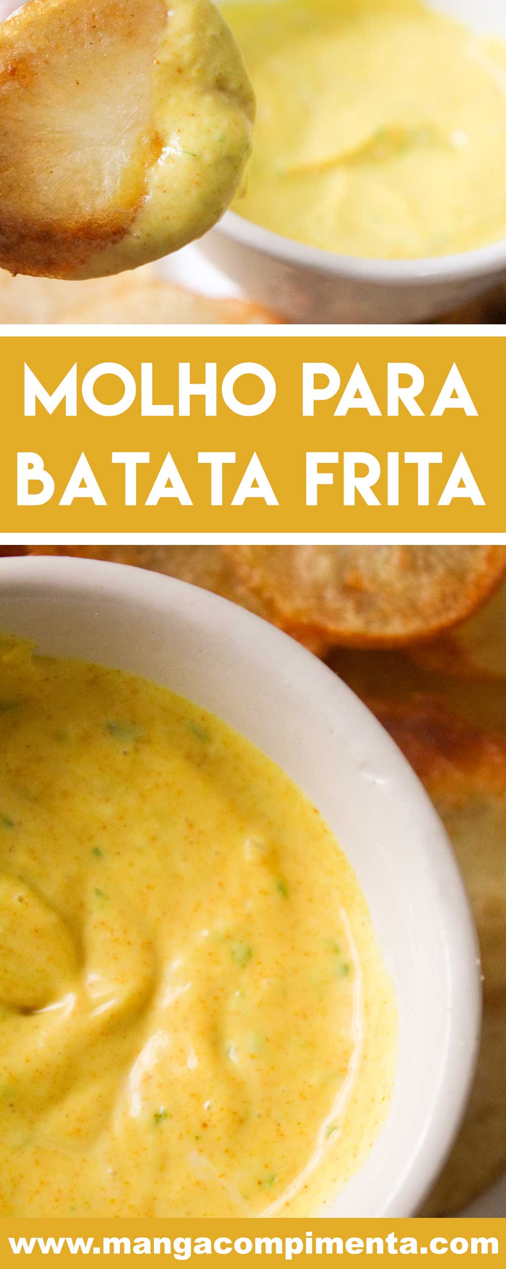 Receita de Molho para Batata Frita - chame os amigos, prepare as batatas fritas e sirva com uma bebida bem gelada!