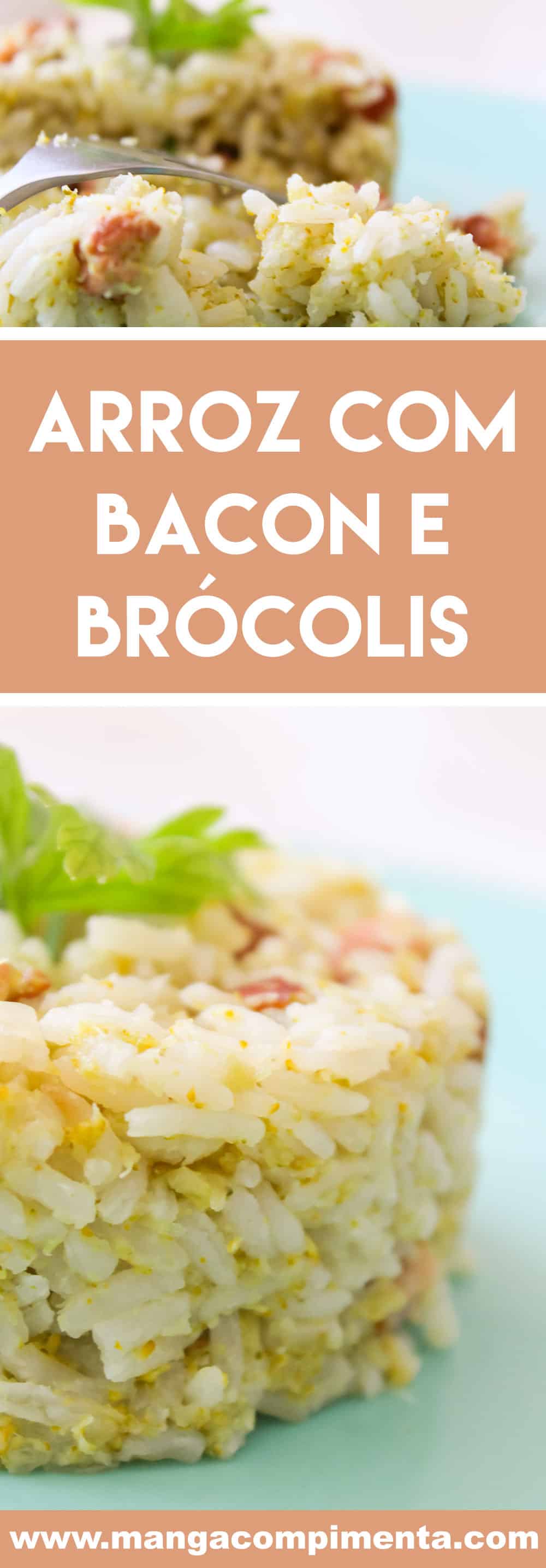 Receita de Arroz com Bacon e Brócolis - prepare um prato diferente para o almoço do final de semana.