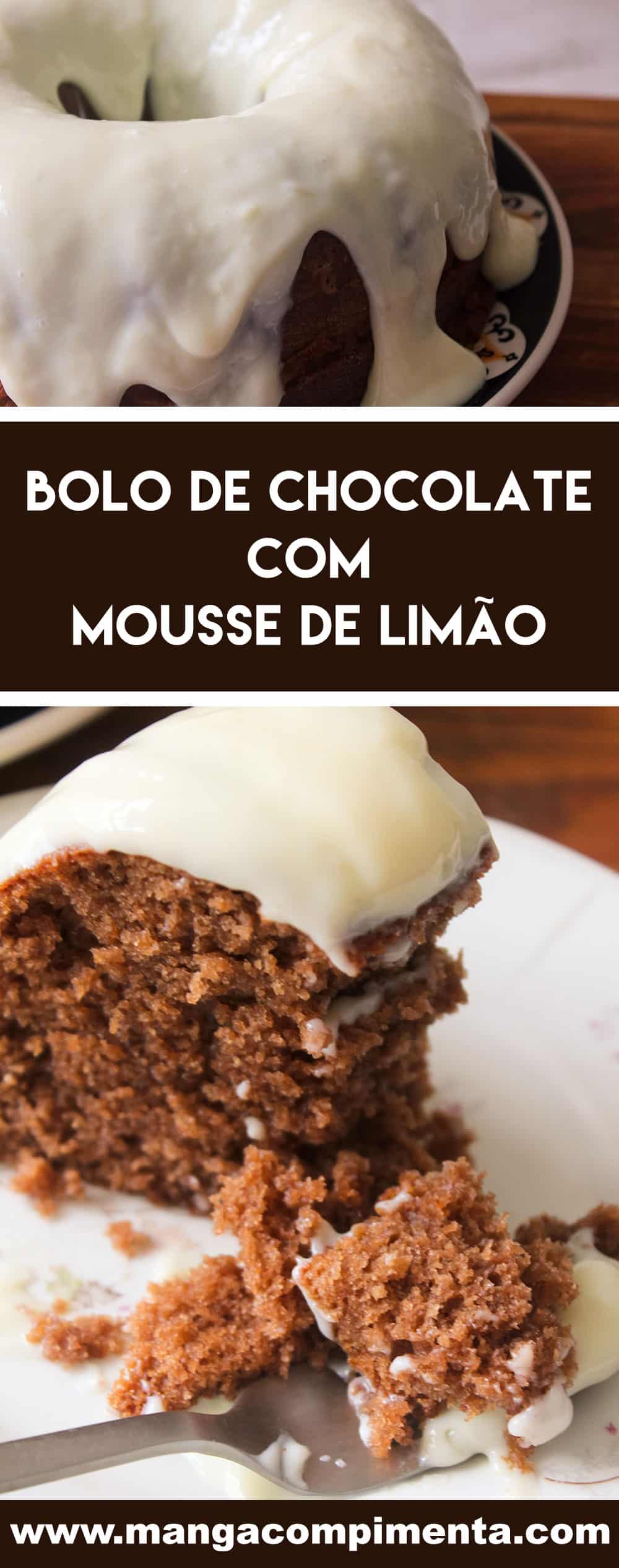 Receita de Bolo de Chocolate com Mousse de Limão - um agrado delicioso em forma de doce para todas as pessoas que você ama!