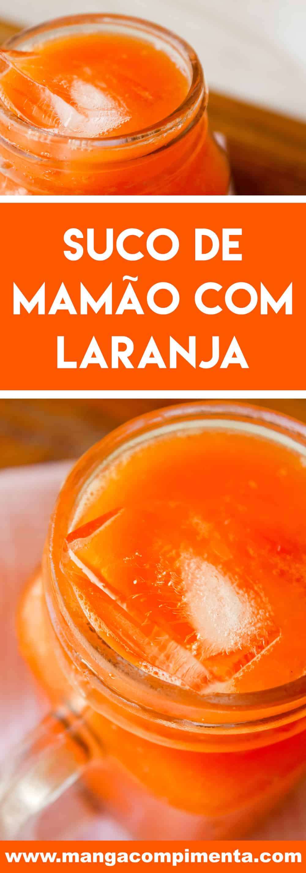 Receita de Suco de Mamão com Laranja - prepare uma bebida nutritiva e gostosa para o café da manhã.