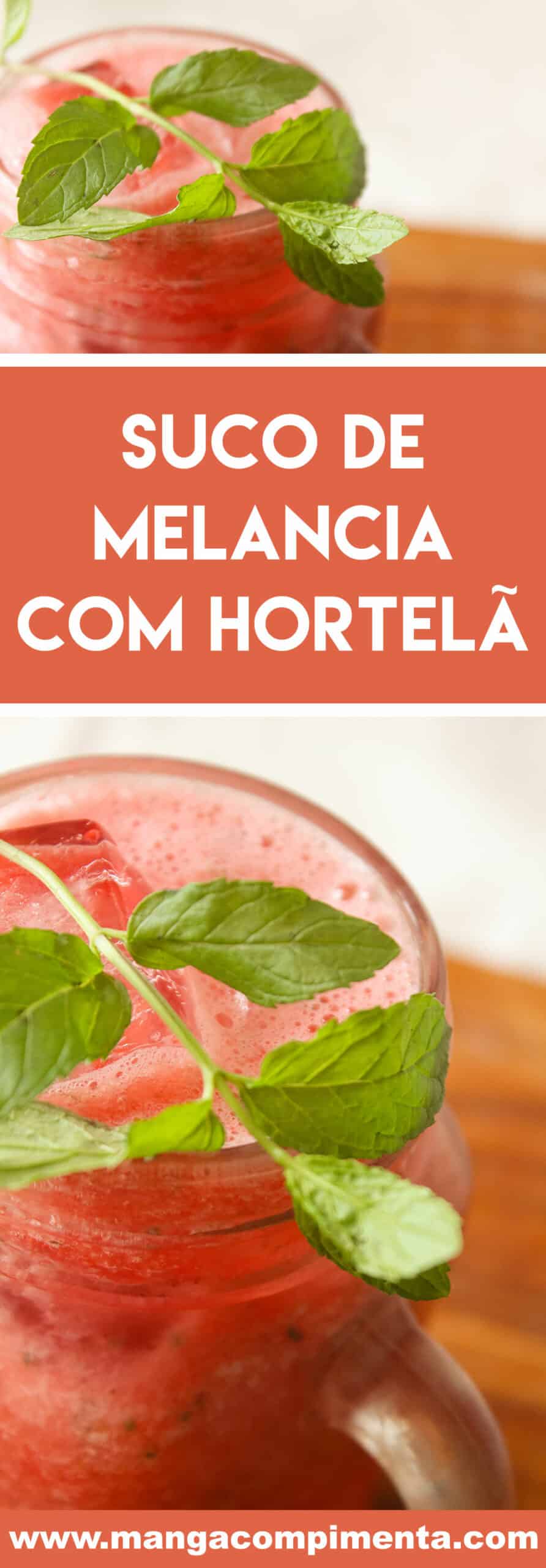 Receita de Suco de Melancia com Hortelã - um refresco delicioso para os dias quentes de verão!