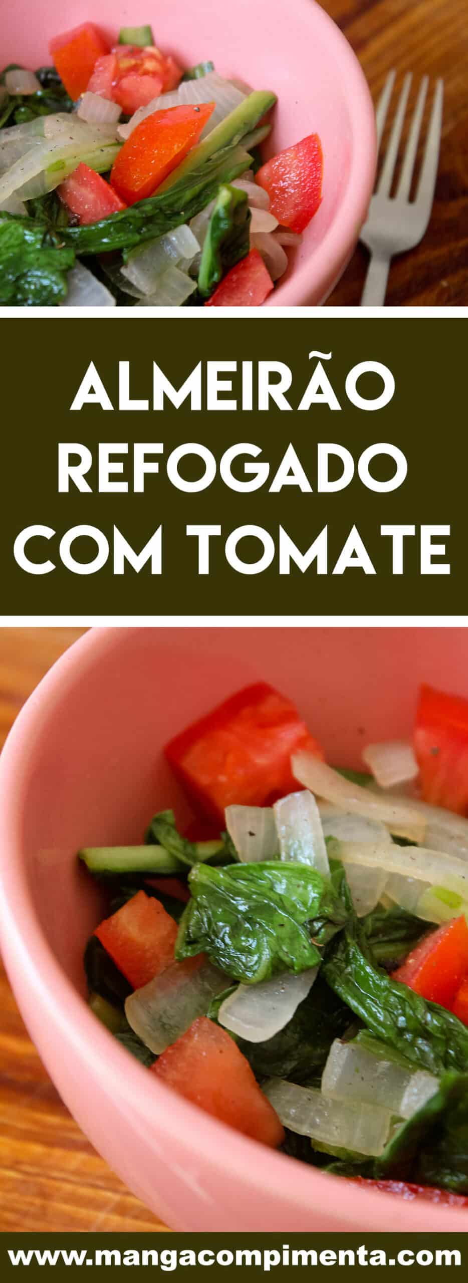 Receita de Almeirão refogado com Tomate - para um almoço ou jantar nutritivo nesse verão!