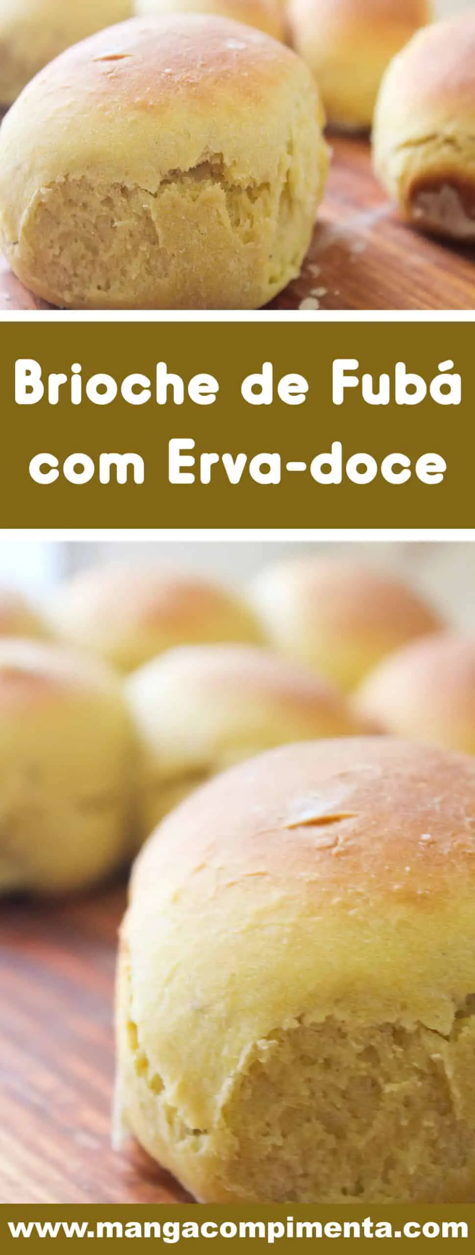 Receita de Pão Brioche de Fubá com Erva-Doce - para um lanche da tarde delicioso com a família!