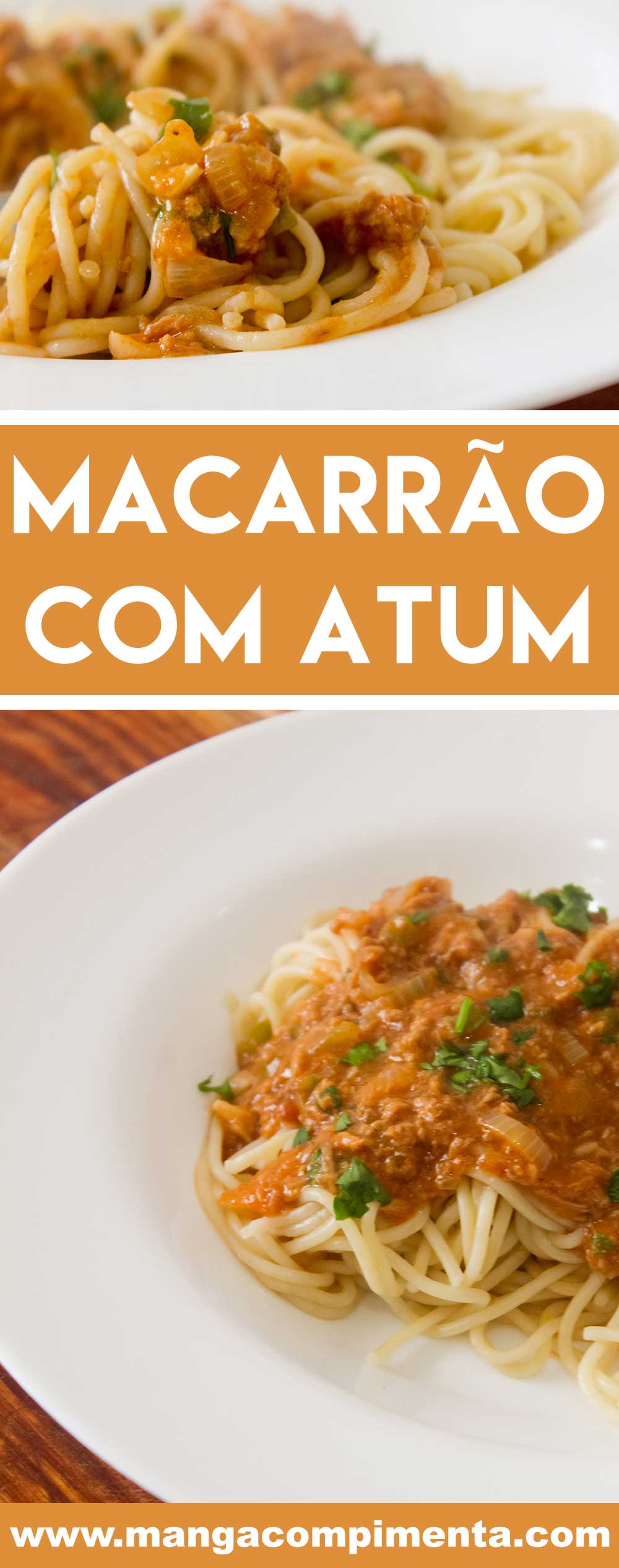 Receita de Macarrão com Atum e Molho de Tomate - para o almoço rápido, gostoso e nutritivo na semana!