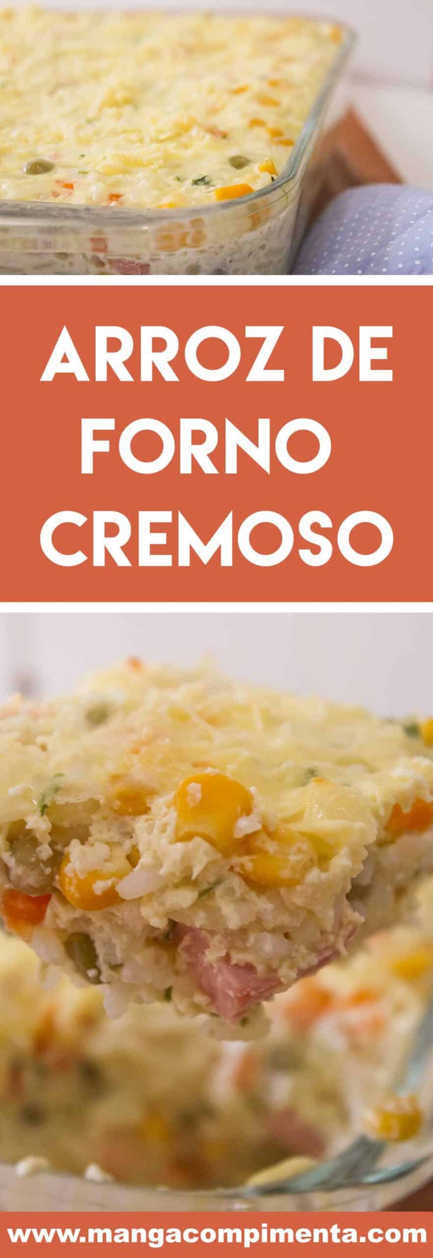 Receita de Arroz de Forno Cremoso  - prepare esse prato delicioso no final de semana! 
