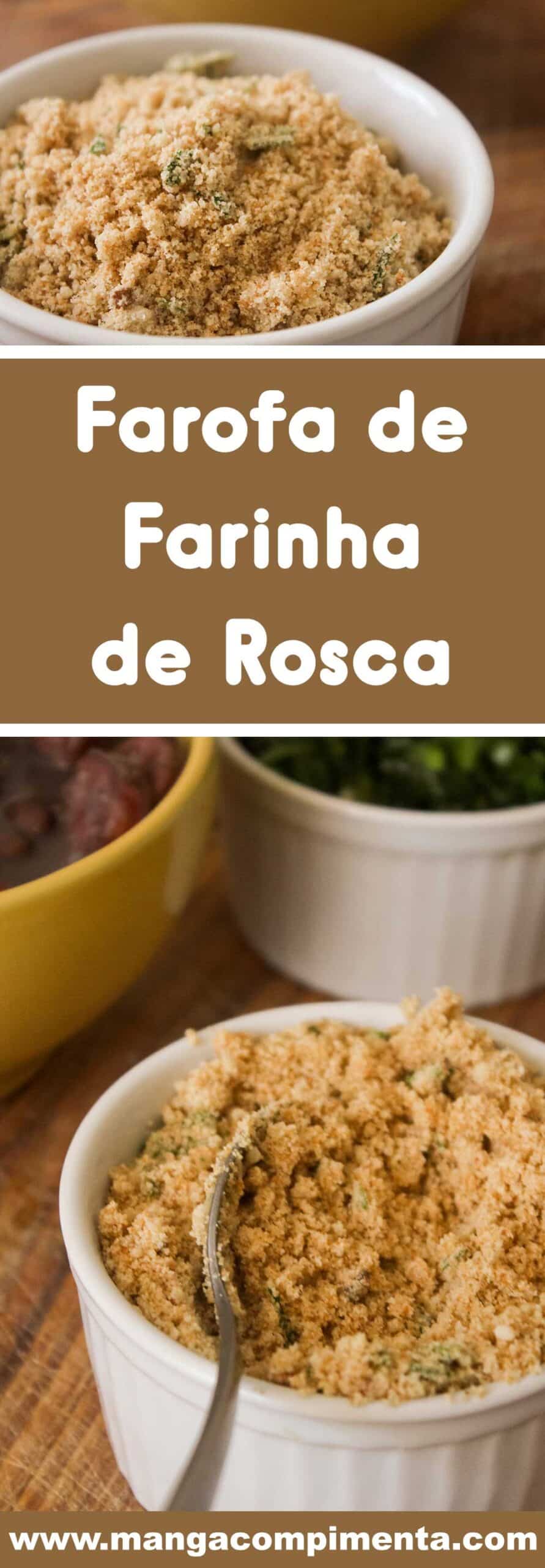 Receita de Farofa de Farinha de Rosca - para servir com frango assado ou feijoada! 