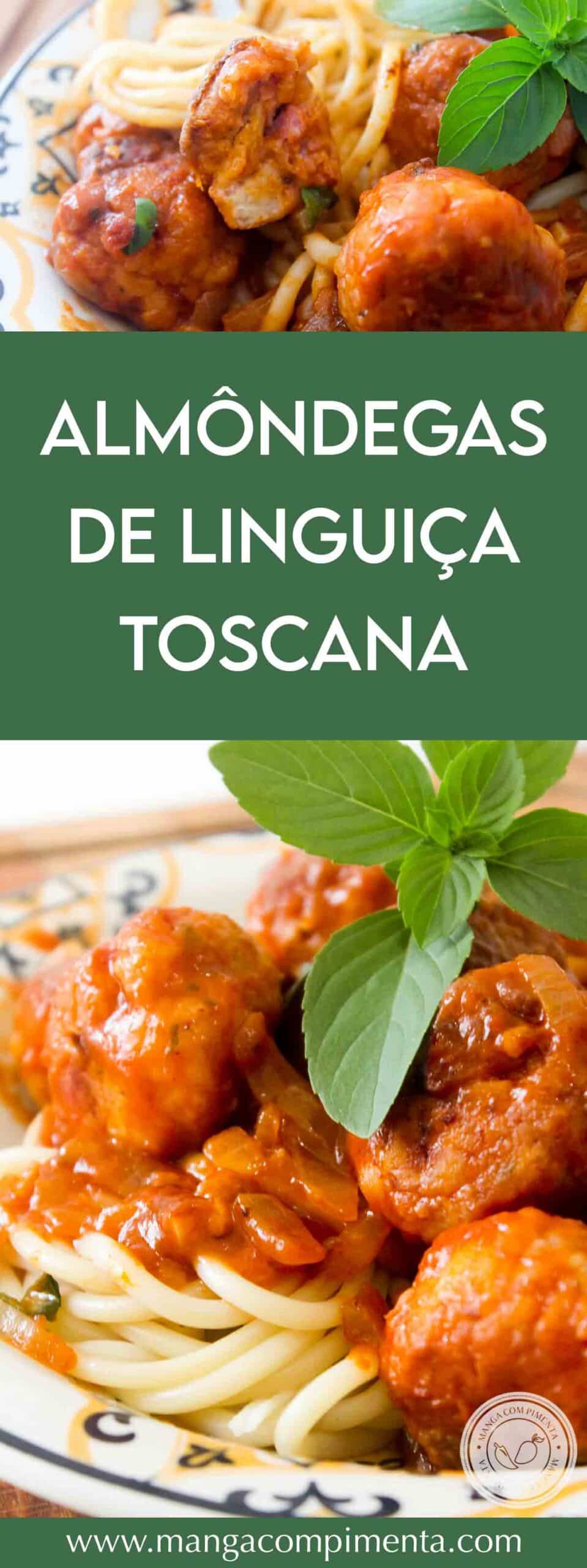Receita de Almôndegas de Linguiça Toscana - prepare o macarrão de domingo e sirva essas bolas de carne feitas com linguiça para churrasco por cima.