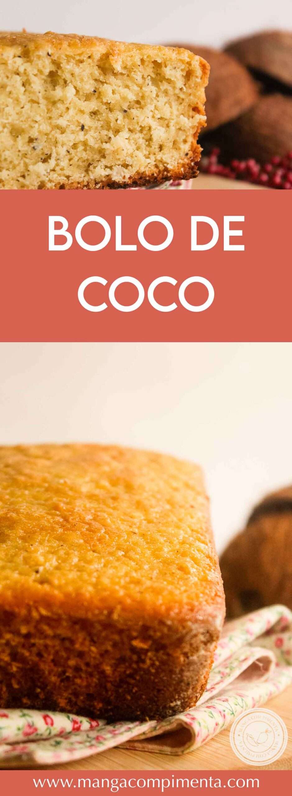 Receita de Bolo de Coco com a Polpa da Fruta - veja como é fácil preparar um delicioso lanche em casa.