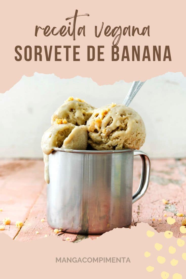 Como fazer sorvete de banana cremoso com apenas 2 ingredientes. Sorvete vegano caseiro e saudável