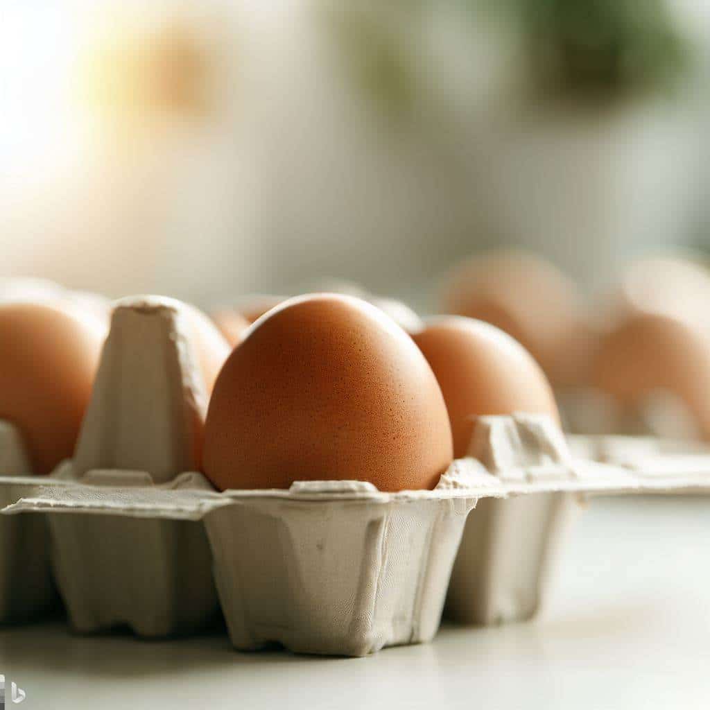 ovos frescos para preparar ovos cozidos perfeitamente